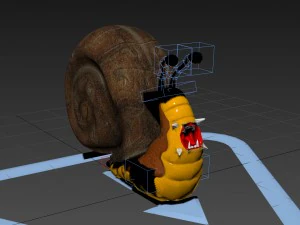 angry snail 3D Model