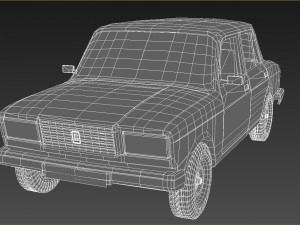 lada 2107 3D Model