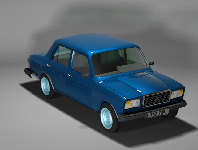 lada 2107 3D Model .c4d .max .obj .3ds .fbx .stl .blend 