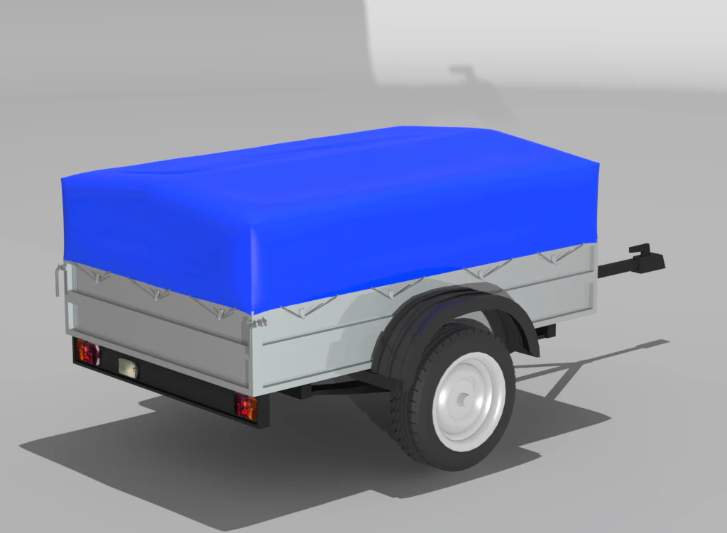 trailer 3D Model .c4d .max .obj .3ds .fbx .stl .blend 