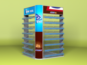 open display - chocolate and gum 3D Model