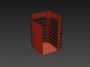 open display - chocolate and gum 3D Model