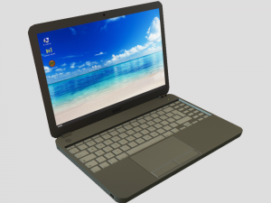 optimized lowpoly laptop 3D Model