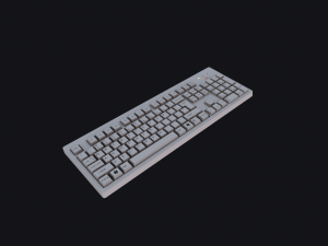 optimized lowpoly keyboard Modelo 3D