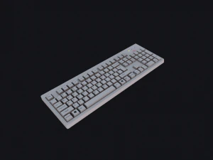 teclado lowpoly optimizado Modelo 3D
