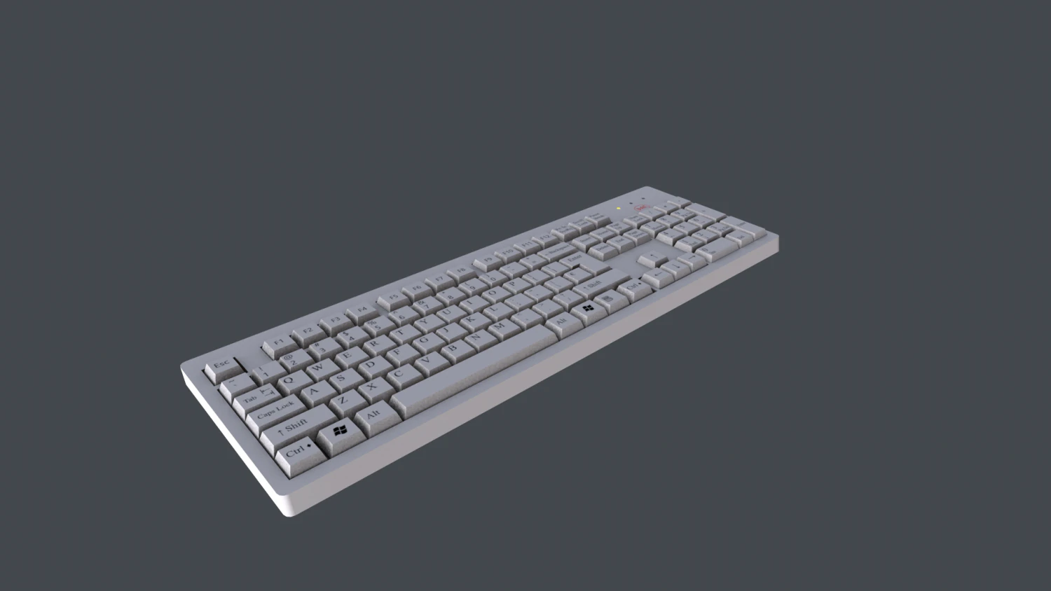 teclado lowpoly optimizado Modelo 3D .c4d .max .obj .3ds .fbx .stl .blend 