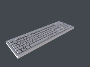 teclado lowpoly otimizado Modelo 3D