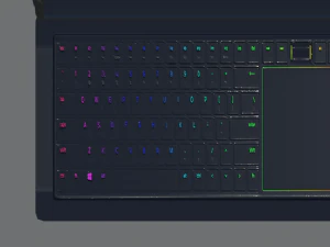 razor project valerie laptop 3D Model