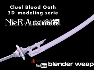 cruel blood oath - nier automata 3D Model