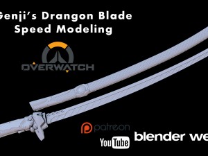 dragon blade - overwatch 3D Model