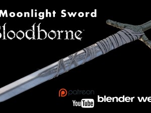 holy moonlight sword - bloodborne 3D Model