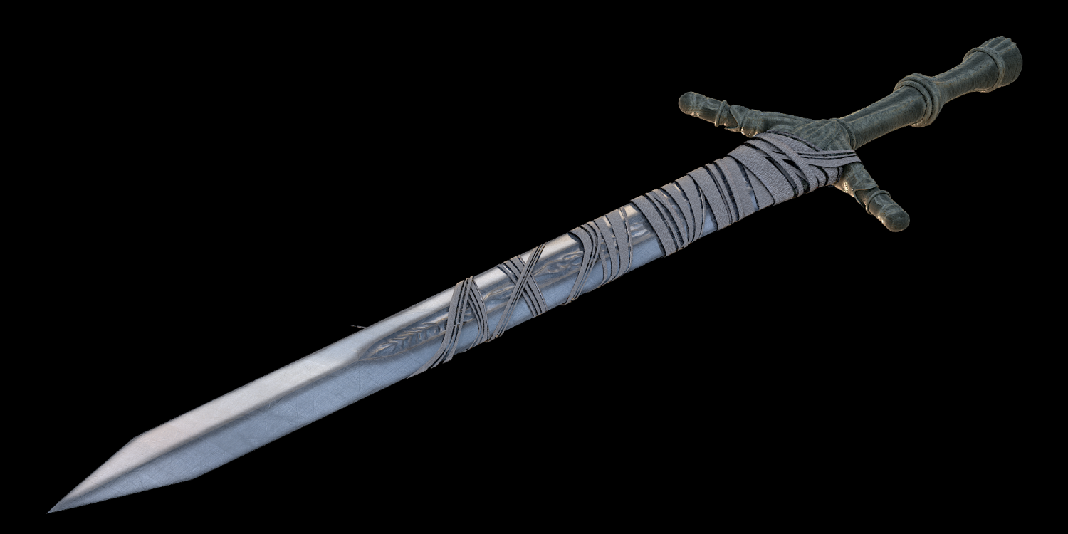 Holy Moonlight Sword Bloodborne 3D Model in Melee 3DExport