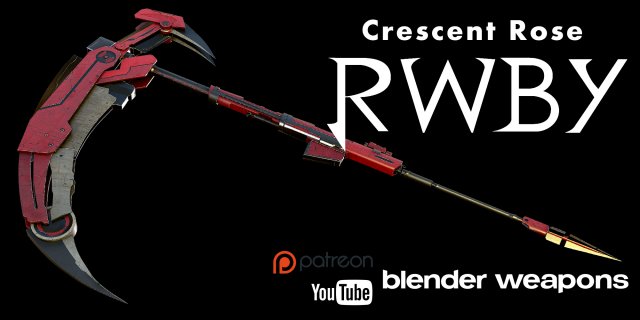 crescent rose - rwby Modèle 3D .c4d .max .obj .3ds .fbx .stl .blend 