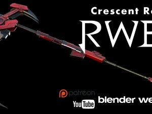 rosa crescente - rwby Modelo 3D