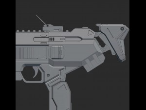 sombra machine pistol - overwatch Modelo 3D