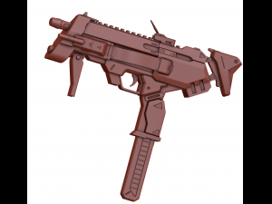 sombra machine pistol - overwatch Modelo 3D