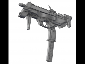 sombra machine pistol - overwatch Modelo 3D