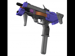 sombra machine pistol - overwatch Modelo 3D