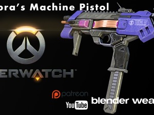 sombra machine pistol - overwatch 3D Model
