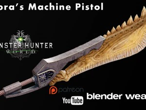 ca&ccedil;ador de monstros jawblade Modelo 3D