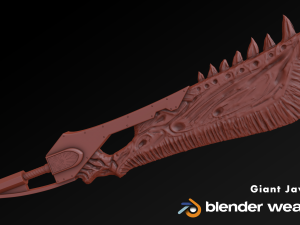 jawblade monter hunter Modelo 3D