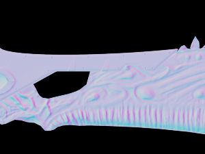 jawblade monter hunter Modelo 3D