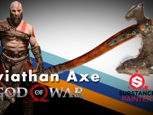 Kratos leviathan axe - god of war 3D Model
