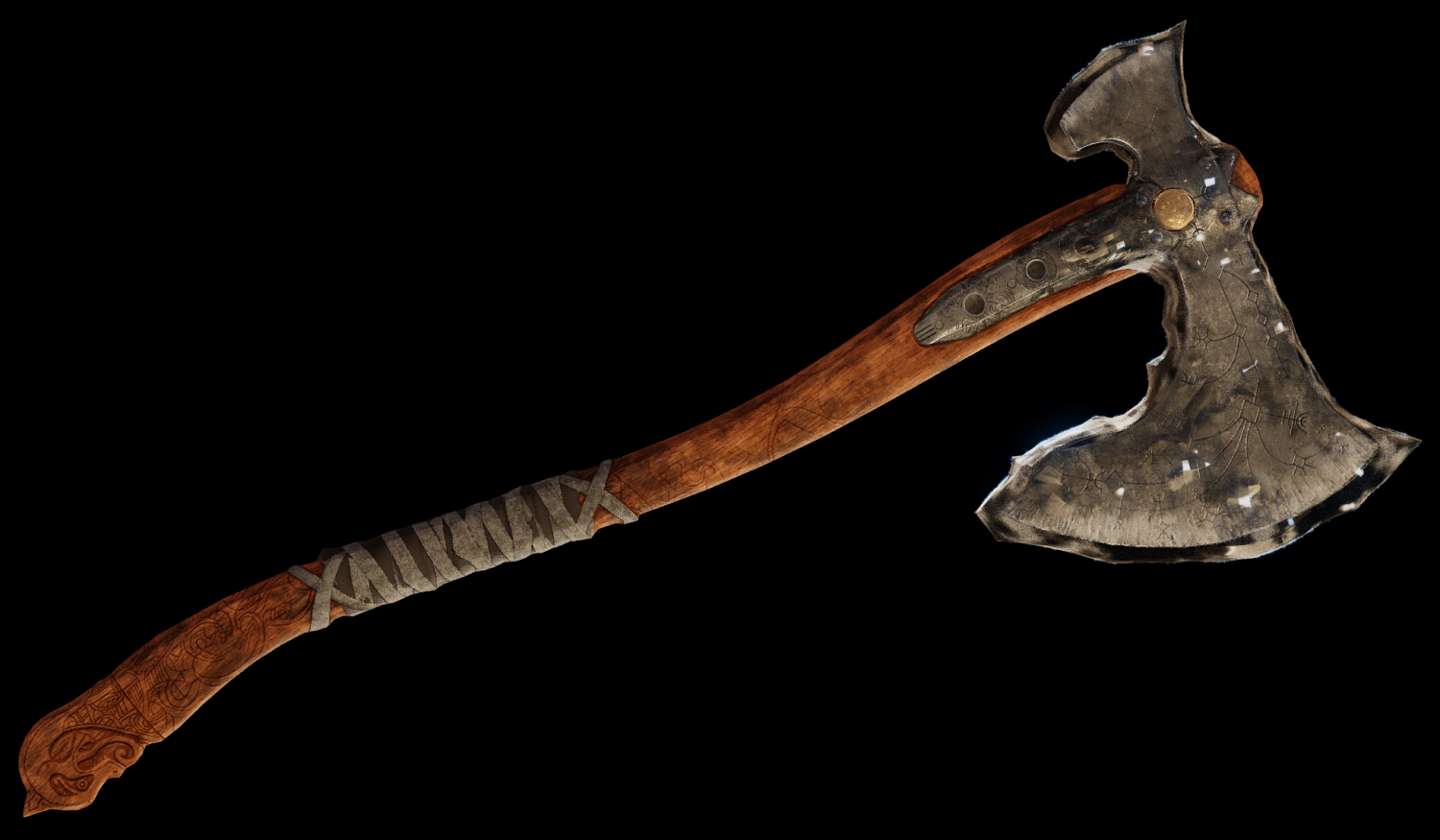 Kratos Leviathan Axe - God Of War 3D Модель In Рукопашное 3DExport