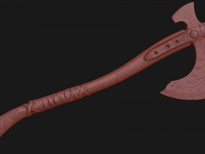 Kratos leviathan axe - god of war Modelo 3D