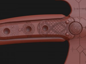 Kratos leviathan axe - god of war Modelo 3D