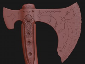 Kratos leviathan axe - god of war Modelo 3D