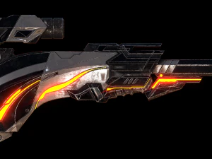 Sniper rifle concept 3D Model