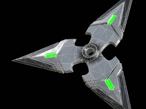 genji shuriken - overwatch 3D Model