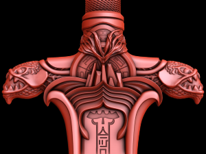 the atlantean sword of conan the barbarian 3D Model
