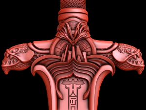 the atlantean sword of conan the barbarian 3D Model
