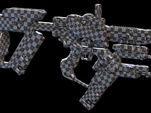 Futuristic concept high and low poly 3D Model