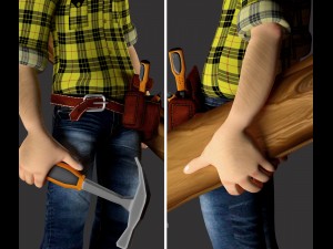 modern carpenter 3D-Modell