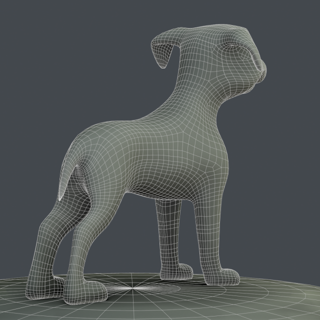 cartoon dog Modelo 3D .c4d .max .obj .3ds .fbx .stl .blend 