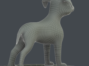 cartoon dog 3D-Modell