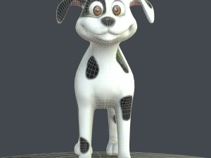 cartoon dog 3D Model