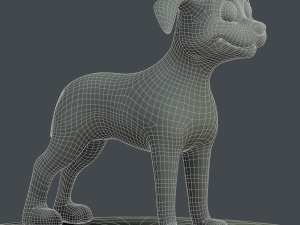 cartoon dog Modelo 3D