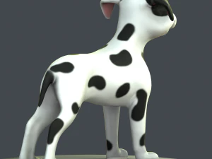 cartoon dog 3D Model