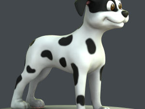 cartoon dog Modelo 3D
