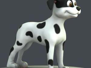 cartoon dog 3D Model