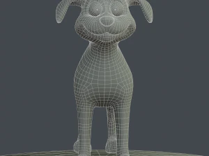cartoon dog 3D Model