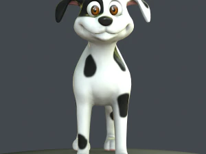cartoon dog 3D Model