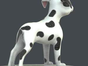 cartoon dog Modelo 3D