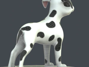 cartoon dog 3D Model
