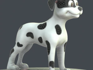 cartoon dog 3D Model