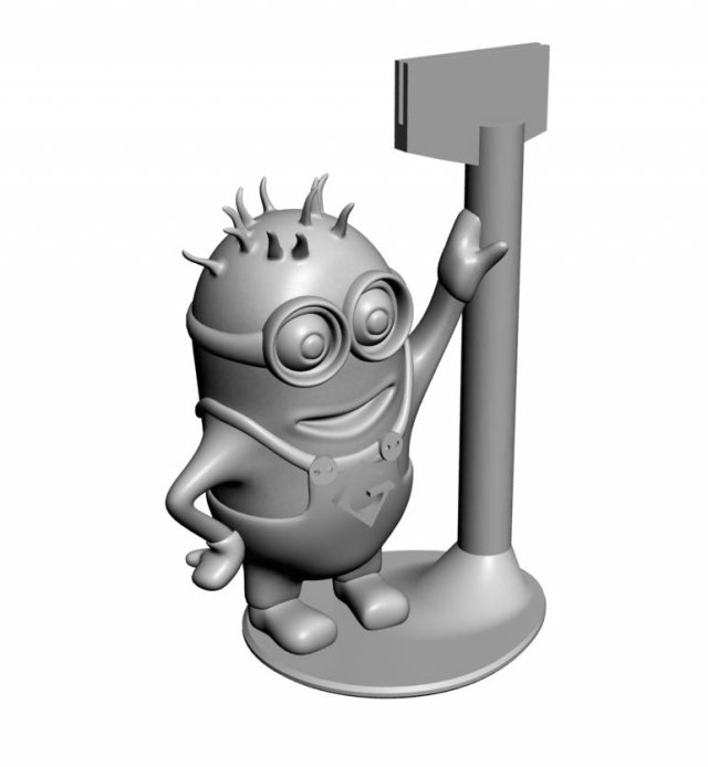 minion reminder 3D Baskı Modeli .c4d .max .obj .3ds .fbx .stl .blend